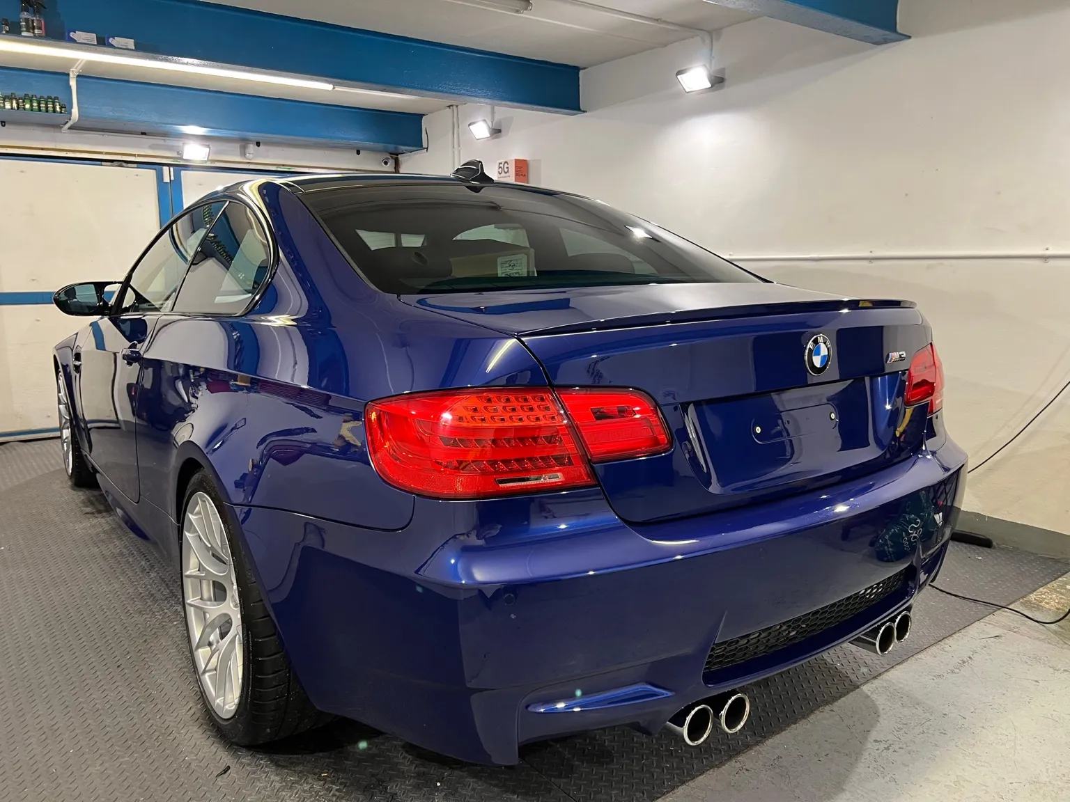 BMW with high gloss paint finish after professional enhancement detail