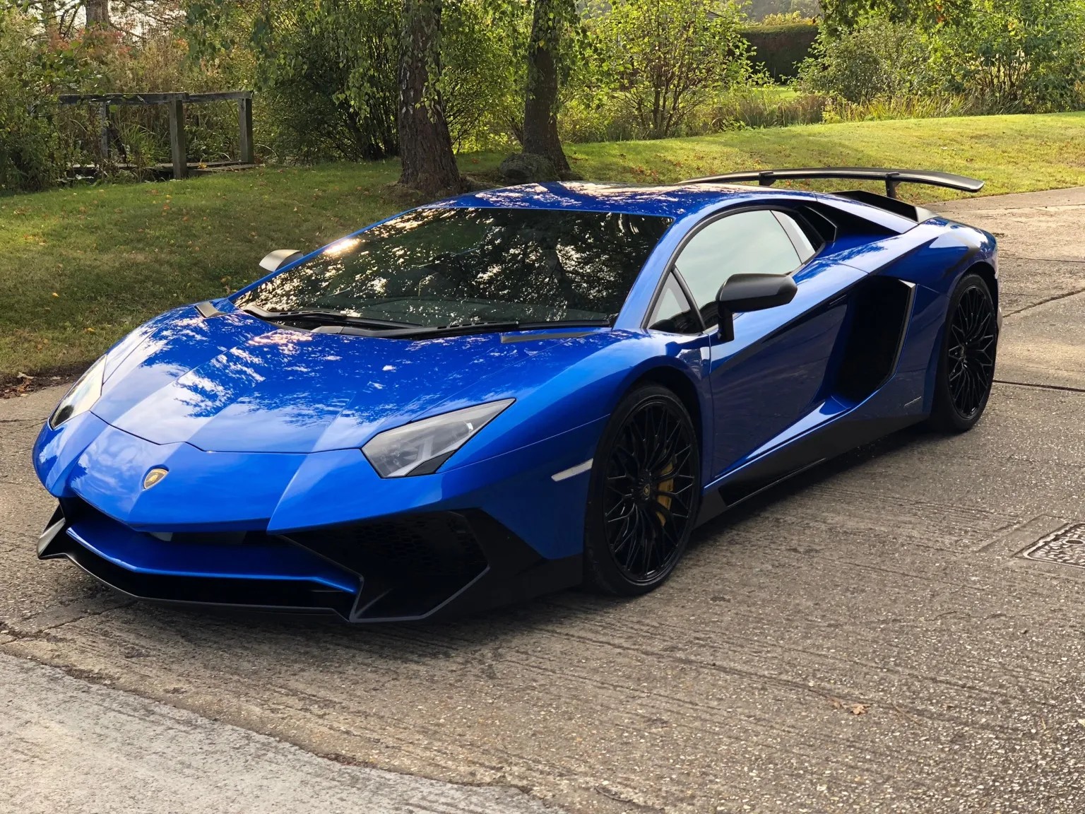 Lamborghini showing perfect paint finish after full correction detail