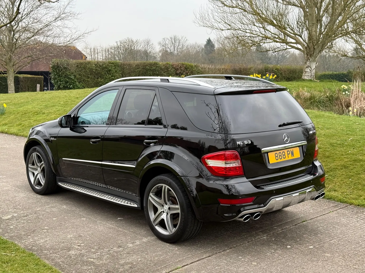 Mercedes showing protective ceramic coating finish for new car protection