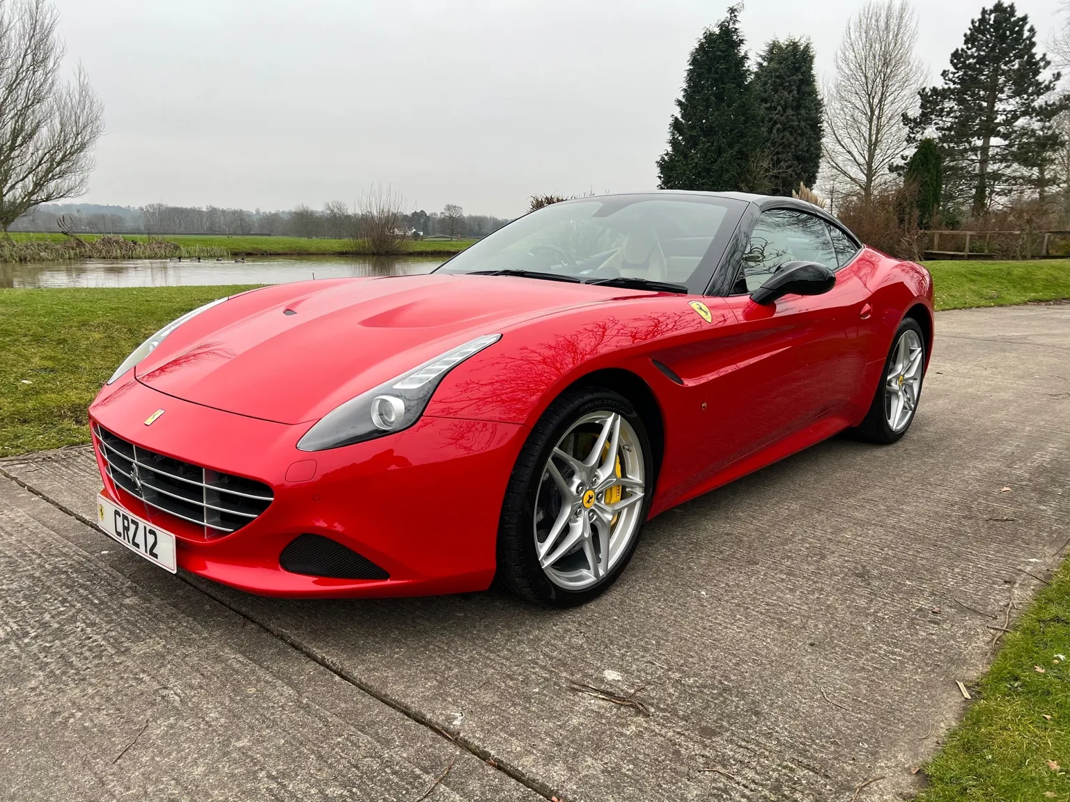 Professional car detailing studio work - Ferrari detailed to perfection